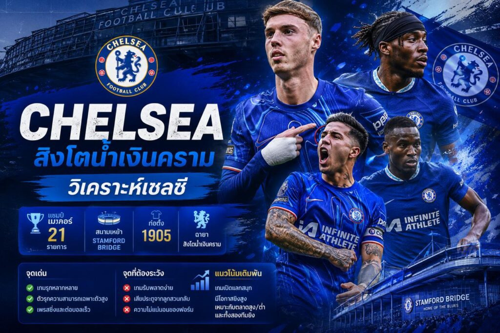 วิเคราะห์เชลซี ทีมสิงโตน้ำเงินคราม พรีเมียร์ลีก