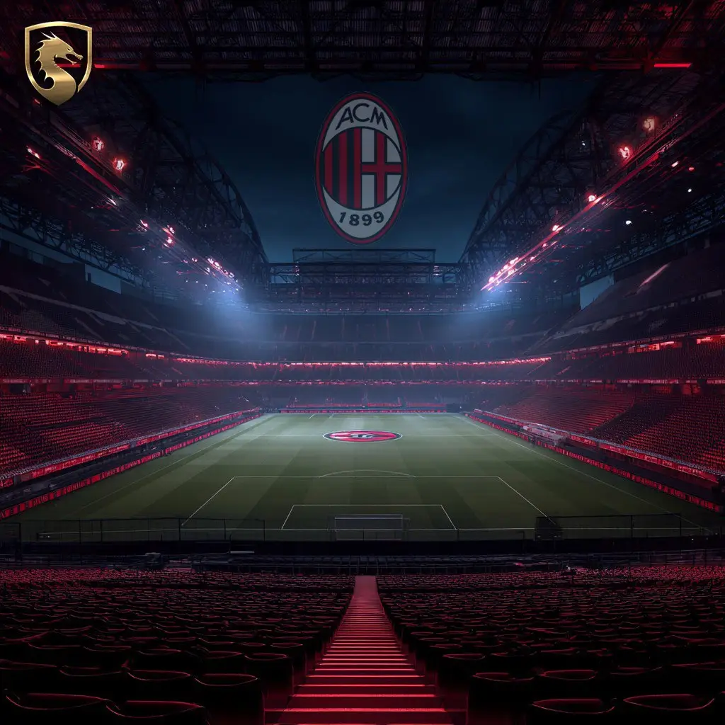 สนามแข่งขันของ AC มิลาน บรรยากาศก่อนเกมกัลโช่ เซเรียอา