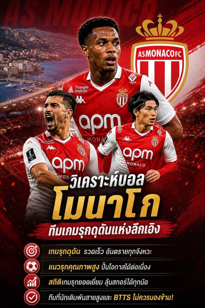 วิเคราะห์บอลโมนาโก ทีมเกมรุกดุดันแห่งลีกเอิง | Dragonbet88