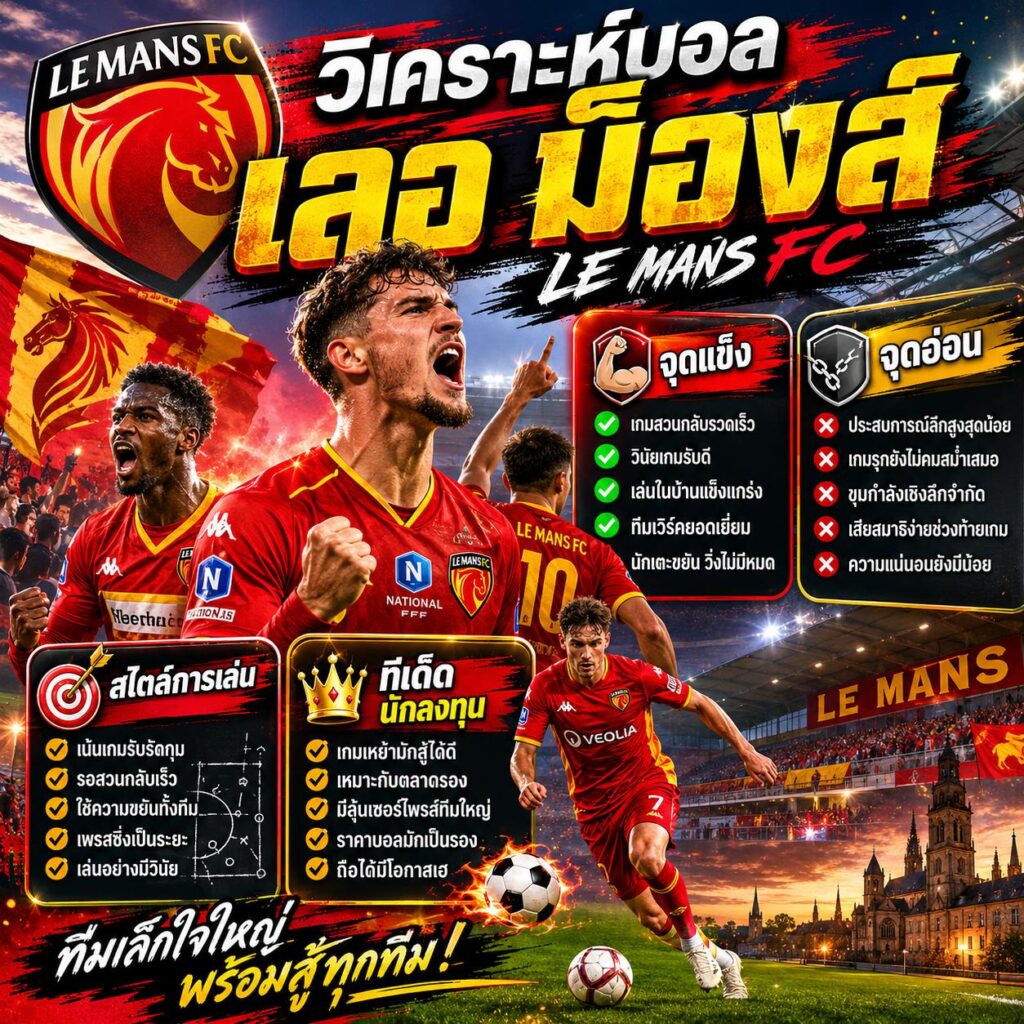 วิเคราะห์บอลเลอม็องส์ วิเคราะห์จุดแข็ง จุดอ่อน สไตล์การเล่น และแนวทางเดิมพัน